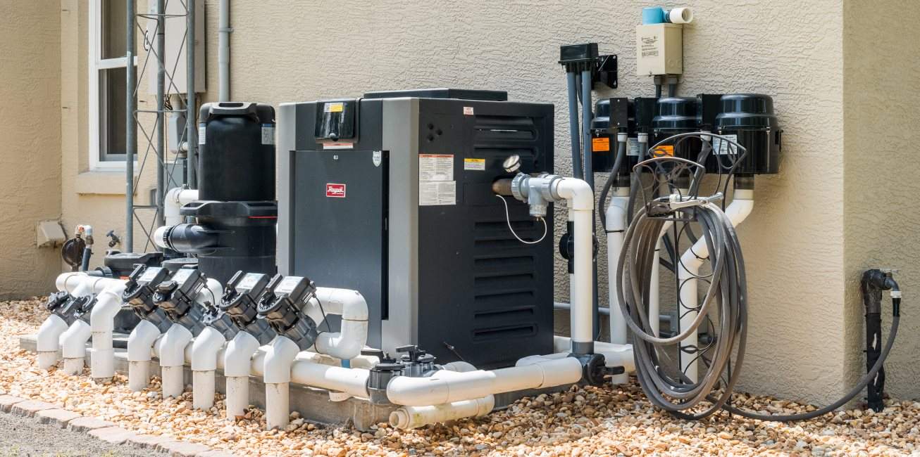 A water heater and a water pump